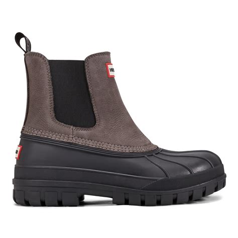Men's Suffolk Insulated Waterproof Duck Boots - Black | Hunter Boots