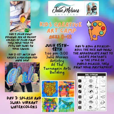 KIDS CREATIVE ART CAMP *Advanced Reservation Required, Julie Moraes ...