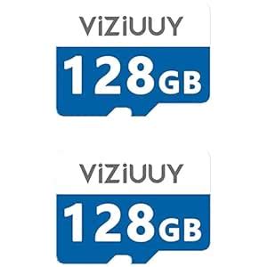 VIZIUUY Micro 128GB SD Card for Security Cameras, Read 90MB/sec, Write ...