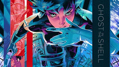 #917609 Ghost in the Shell, cyborg, cyberpunk, digital art, simple ...