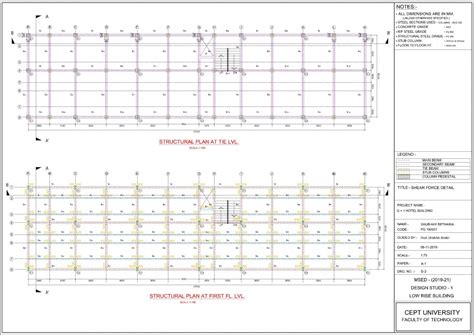 Design of Steel Structure for G+1 Hotel Building | CEPT - Portfolio