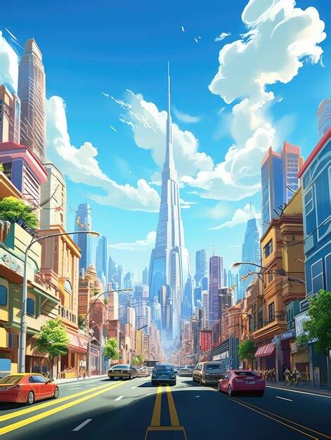 Bustling cityscape with iconic indonesian architecture | Premium AI ...