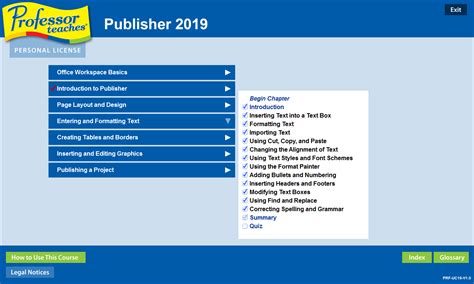 Publisher 2019 Tutorial 的图像结果