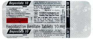 Bepostate 10 Mg Tablet 10 - Uses, Side Effects, Dosage, Price | Truemeds