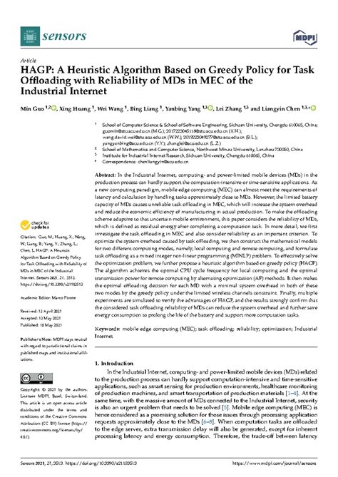HAGP: Heuristic Algorithm for Task Offloading in MEC Systems - Studocu