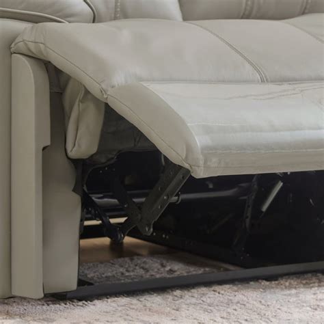 Buy Torino Half Leather 6-Seater Corner Recliner - Grey from Home ...