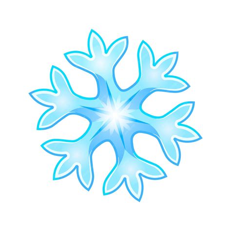 Premium Vector | Winter snowflake large size of emoji for christmas holiday