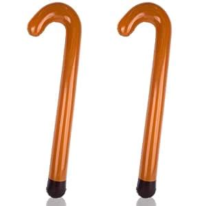 Buy ArtCreativity 2 Pieces Large Inflatable Cane Prop - 35 Inches ...