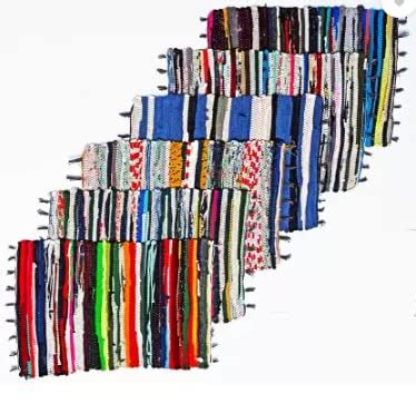 Buy SHAH Fashion HUB Cotton Weaved Reversible Multi-Colors Anti Slip ...