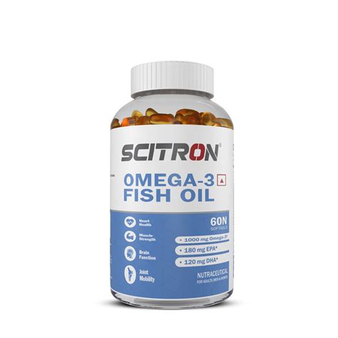 Buy Omega 3 Fish Oil Softgel Capsule Online | Scitron