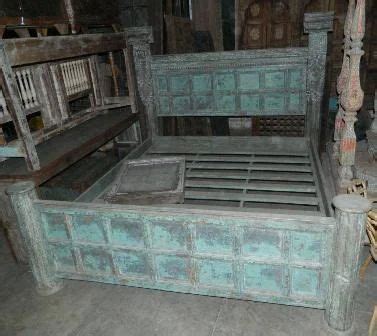 Beds & Daybeds - Carved Headboard Bed Exporter from Jodhpur