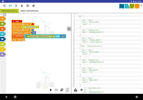 Image result for Open Roberta Tutorial Deutsch Sensor