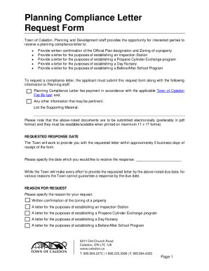 Fillable Online Engineering (Agreement) Compliance Letter Request Form ...