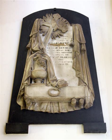 Church of St. Michael with St. Paul, Bath. Wall tablet to Charlotte Kennedy d.1846. Photo: 09.09 ...