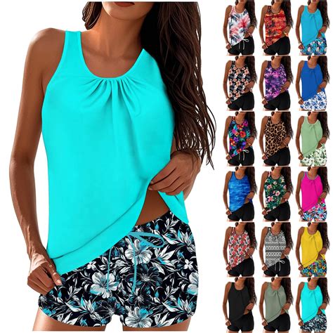 Meichang Women Blouson Tankini Swimsuits 2 Piece Tankini Bathing Suits ...