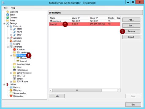 Image result for hMailServer Localhost Config