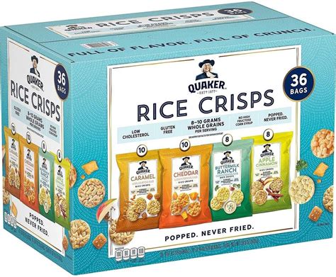 Amazon.com: Generic Quakers Rice Crisps, Variety Pack, 36 Count ...