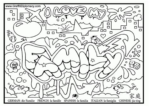 Graffiti Coloring Pages For Adults - Coloring Home