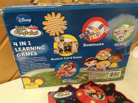 DISNEY LITTLE EINSTEINS 4 IN 1 LEARNING GAMES BOXED SET PRESCHOOL FUN ...