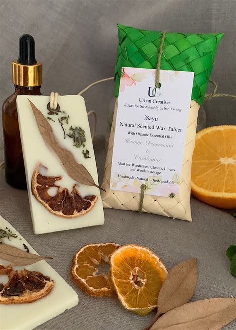Get Natural Scented Wax Tablet -Gift Set of 2 – Orange, Peppermint ...