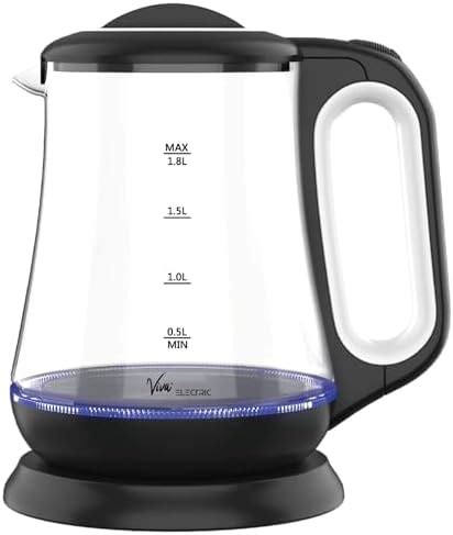 Pigeon by Stovekraft Crystal Glass Electric Kettle 1.8 litre with LED ...