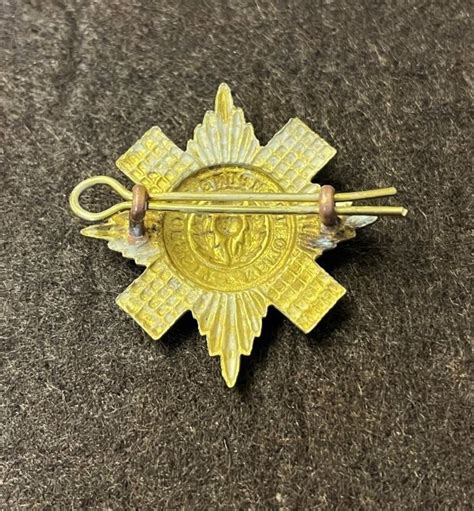 Vintage Scots Guards Cap Badge with Motto Nemo Me Impune Lacassit ...