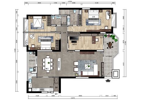 现代简约二居室93平米7.5万-融泽嘉园装修案例-北京房天下家居装修网
