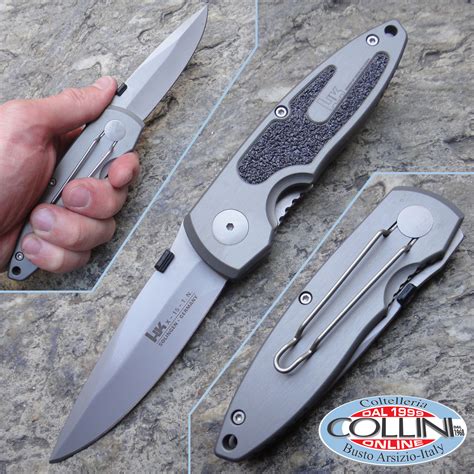 Boker and Heckler and Koch Knife - Bead Blast, BK-HK15 knife - Aluminum ...