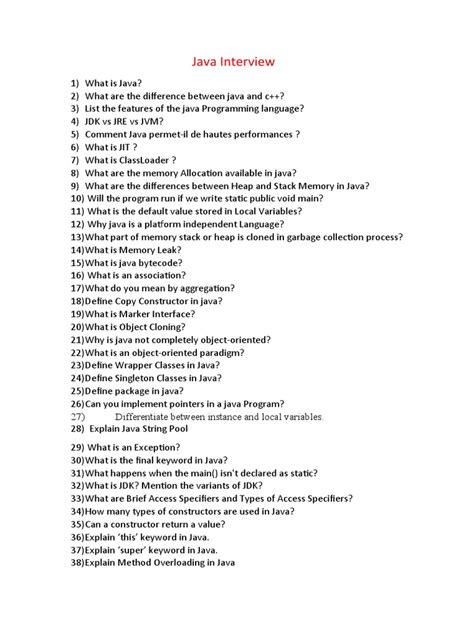 Image result for Java Interview Questions PDF Download