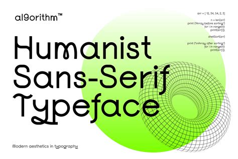 Al9orithm | Humanist Sans-Serif Typeface | Behance