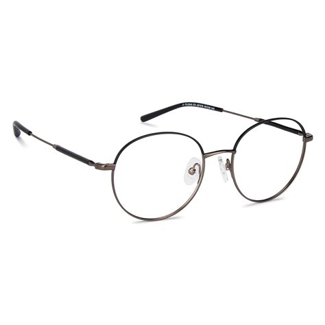 Buy Blue Block Phone Computer Glasses: Black Gunmetal Full Rim Round ...