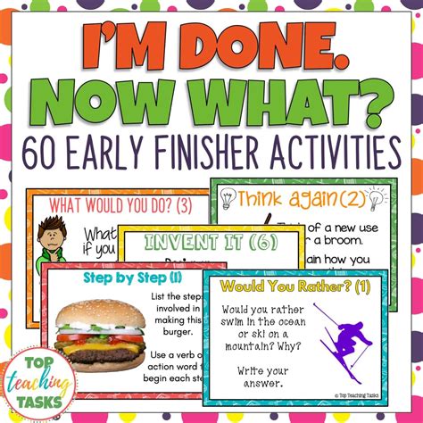 Early Finishers Activities Task Cards BUNDLE - Top Teaching Tasks ...