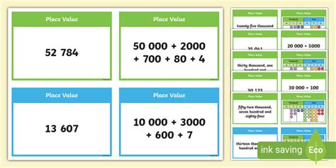 👉 5- and 6-Digit Place Value Go Fish Style Game - Maths Games