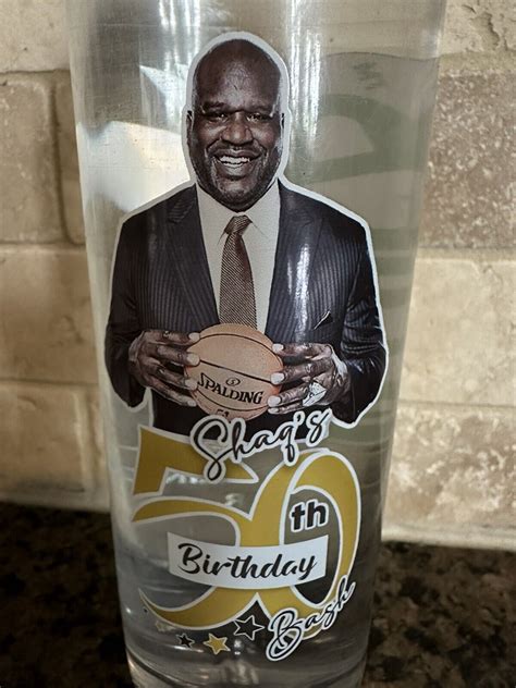 Shaquille O’Neal 50th Birthday Party Bash Water Bottle RARE COLLECTIBLE ...