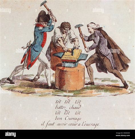 'La Constitution de 1791' is an engraving commemorating the French ...