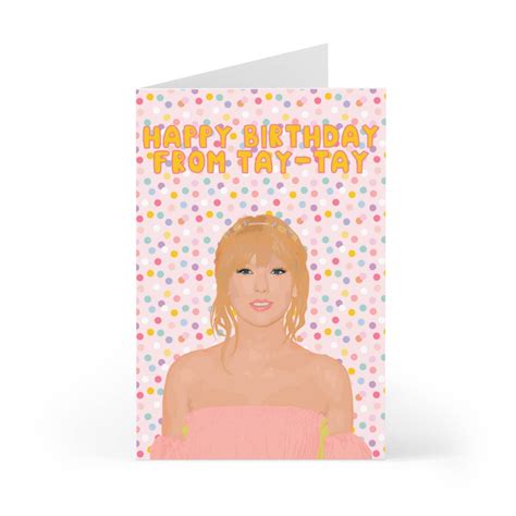 Taylor Swift Birthday Card – Sage & Vibe