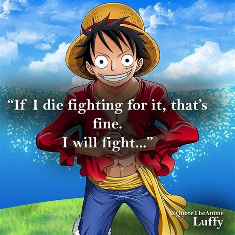 Luffy | One Piece | One piece quotes, Sakura wars, One piece anime