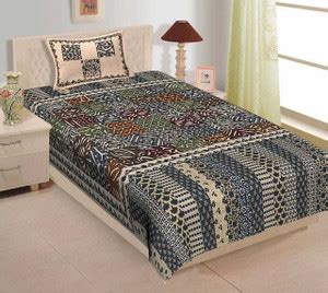 Rajasthani Traditional 300 TC Cotton Single Jaipuri Prints Flat ...