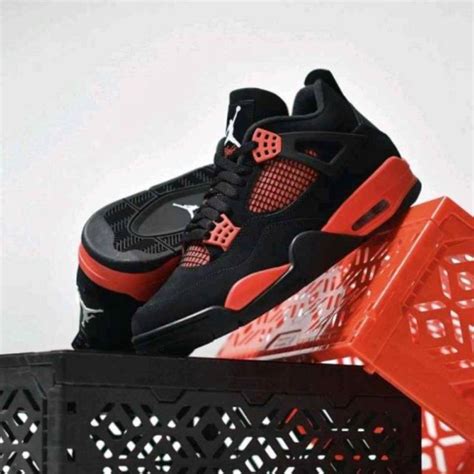 Air Jordan 4 Red Thunder | Premium First Copy Shoes