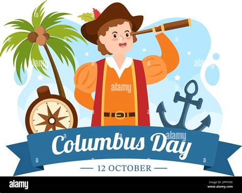 Columbus Day Clip Art Columbus Day Cartoon Vector In Illustrator, PSD,