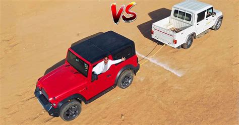 Mahindra Thar Vs Bolero Camper 4×4 Tug Of War! » Car Blog India