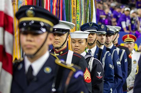 Joint Armed Forces Color Guard Takes the Field | Article | The United ...