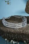 Buy Grey Pearls Handmade Studded Choker by HOUSE OF D"ORO Online at Aza ...