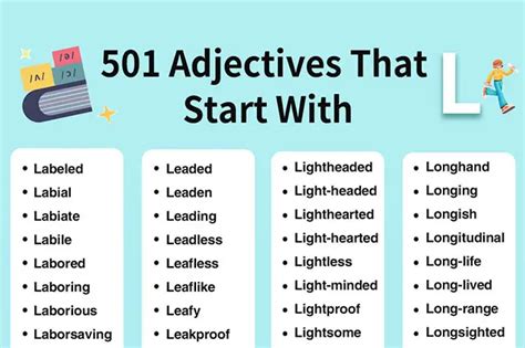 501 Adjectives That Start with L [Infographic] — RHblog