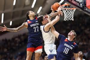 Villanova wins 3rd straight while handing Duquesne its first loss