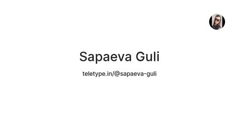 Sapaeva Guli — Teletype
