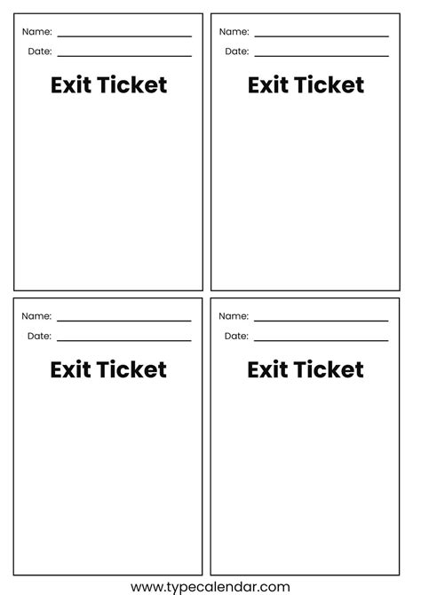 321 Exit Ticket