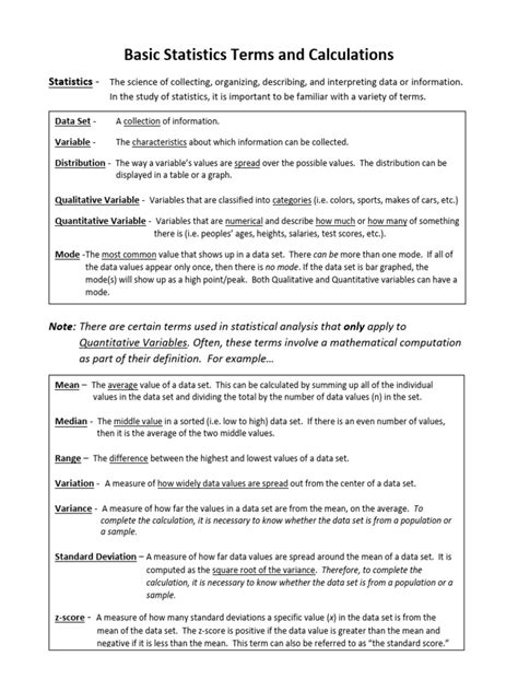 Image result for Statistics Definitions and Formulas