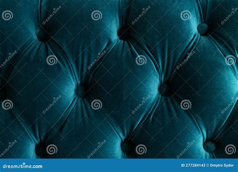 Dark Green Teal Velvet Capitone Textile Stock Image - Image of ...