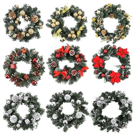 Cheer US Christmas Wreath, Artificial Christmas Wreath Pre-lit ...